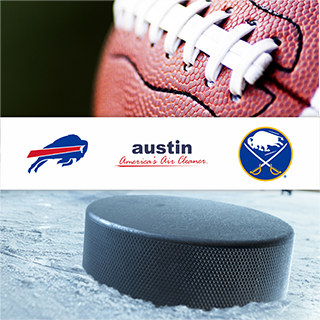 BILLS AND SABRES ANNOUNCE PARTNERSHIPS WITH AUSTIN AIR